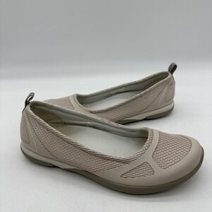Merrell J55138 Womens Size 7 Ceylon Sport Ballet Flats Taupe Mesh Slip On Shoes